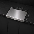Stainless Steel Chopping Board - Anti-Slip Base, Mold-Resistant Kitchen Supply, Minimalist Essential Household Kitchen Accessory for Knife Use, Home Decor