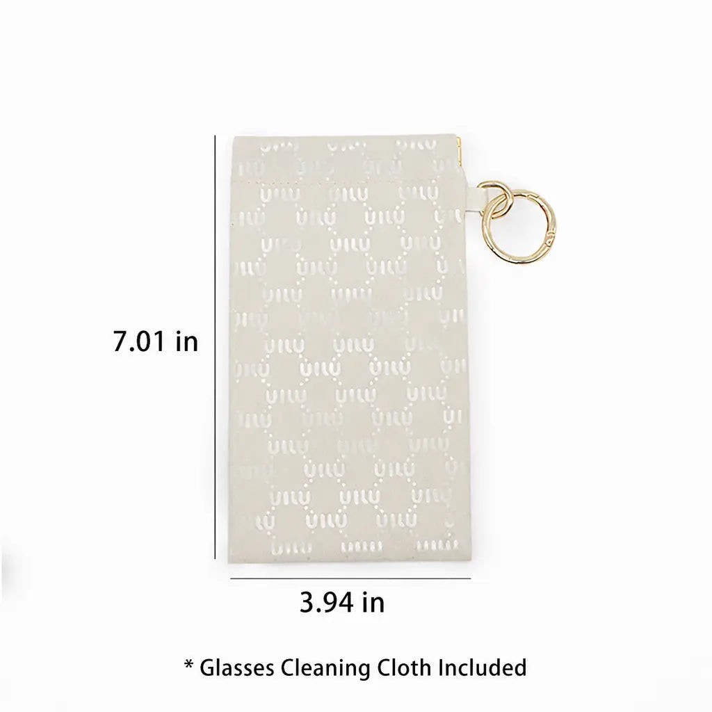 Portable Sunglasses Storage Bag, 2 Pcs Premium Quality PU Leather Automatic Closing Sunglasses Case, Sunglasses Organizer for Outdoor Sports