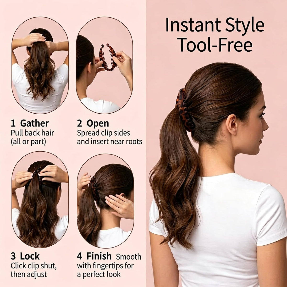 3PCS Banana Clips for Women